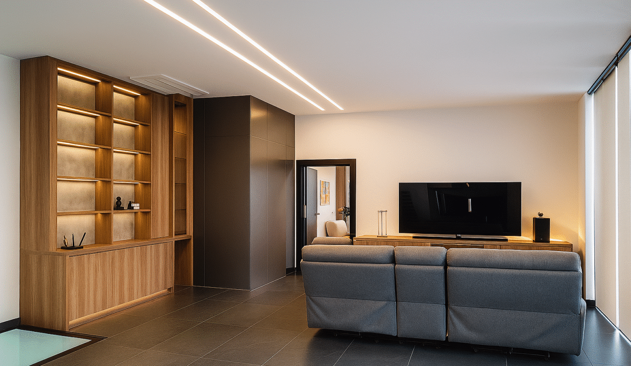 Salon moderne et lumineux